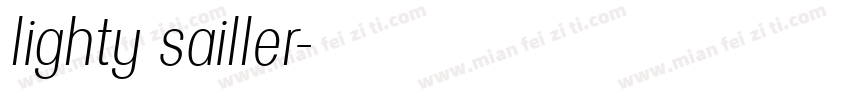 lighty sailler字体转换
